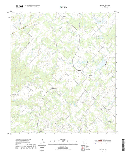 Nechanitz Texas US Topo Map Image