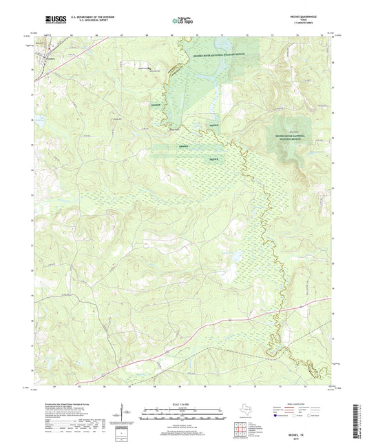 Neches Texas US Topo Map Image