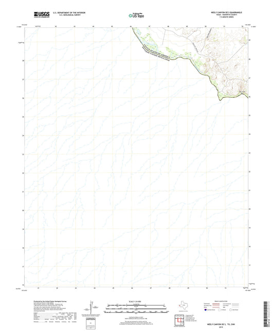 Neely Canyon OE S Texas US Topo Map Image