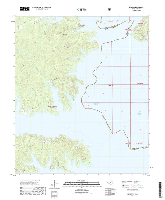 Negreet SW Texas US Topo Map Image