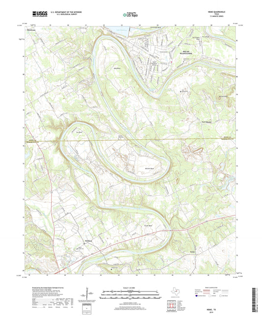 Nemo Texas US Topo Map Image