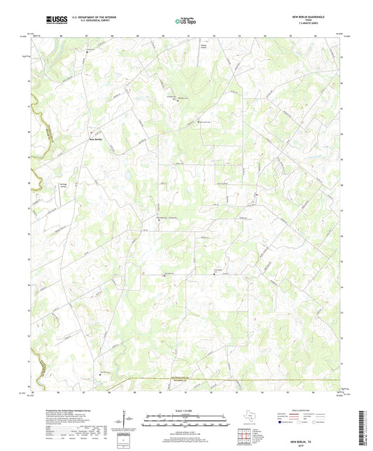 New Berlin Texas US Topo Map Image