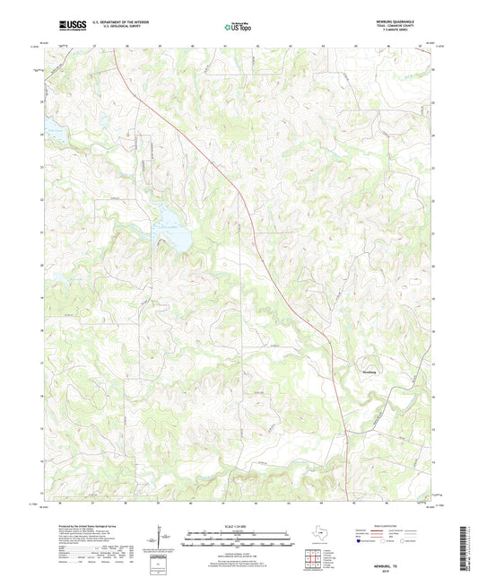 Newburg Texas US Topo Map Image