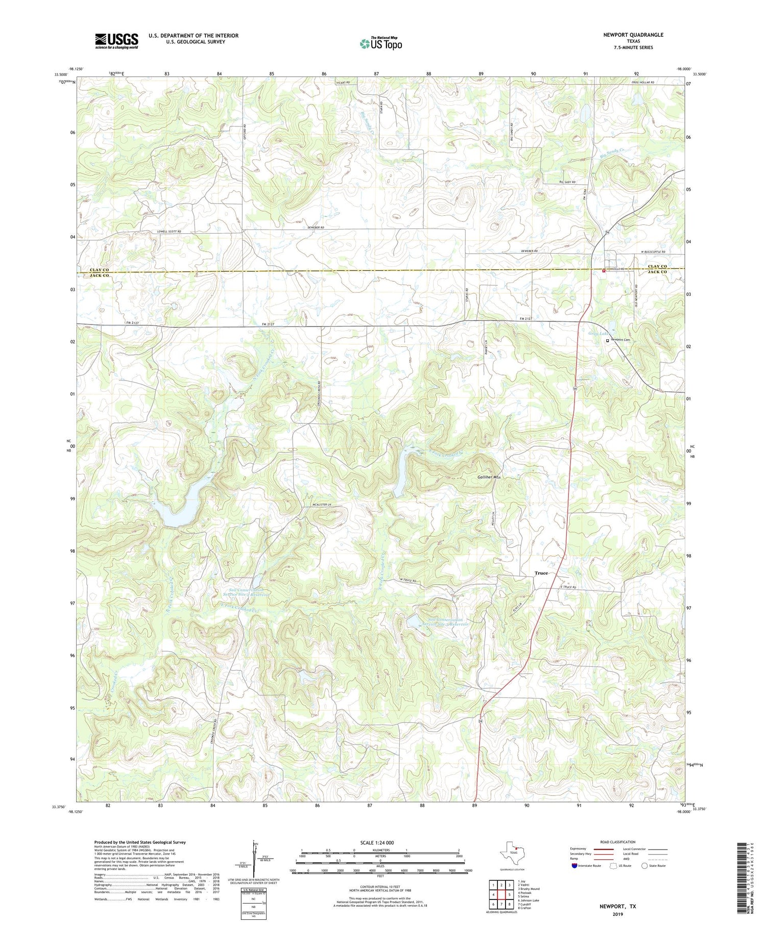 Newport Texas US Topo Map Image