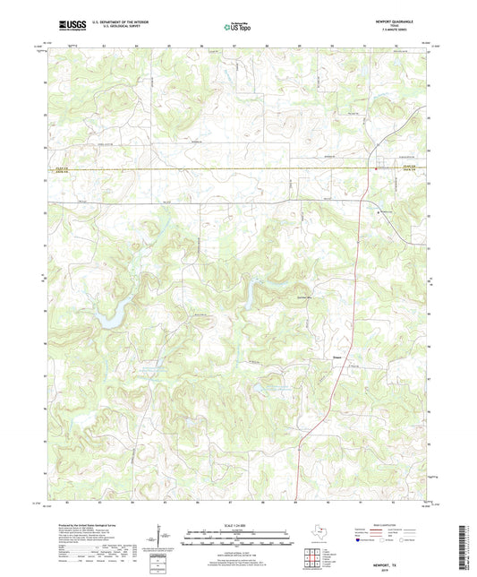 Newport Texas US Topo Map Image