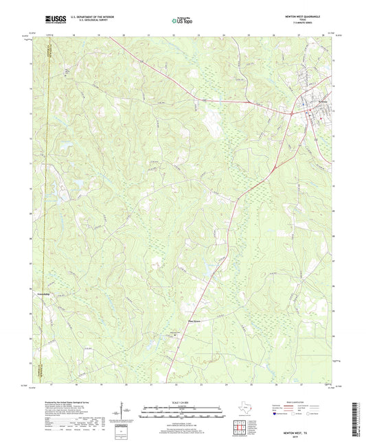 Newton West Texas US Topo Map Image