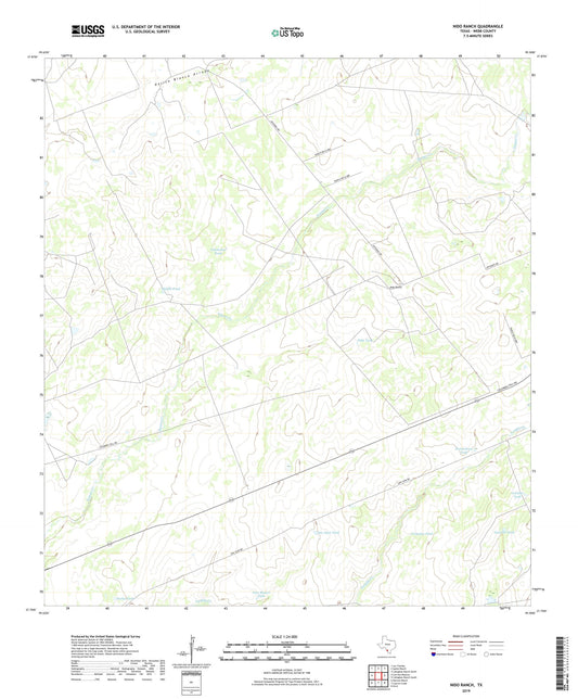 Nido Ranch Texas US Topo Map Image