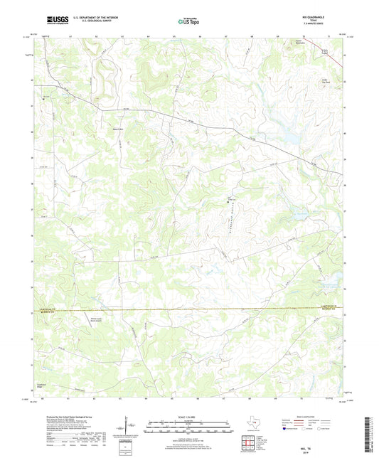 Nix Texas US Topo Map Image