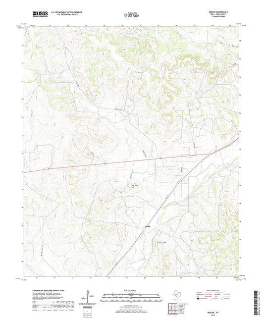 Noelke Texas US Topo Map Image