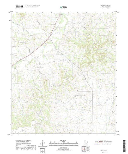 Noelke NE Texas US Topo Map Image