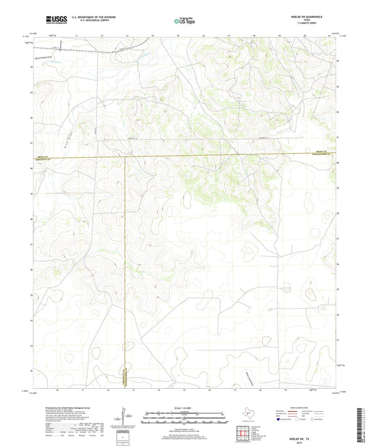 Noelke SW Texas US Topo Map Image