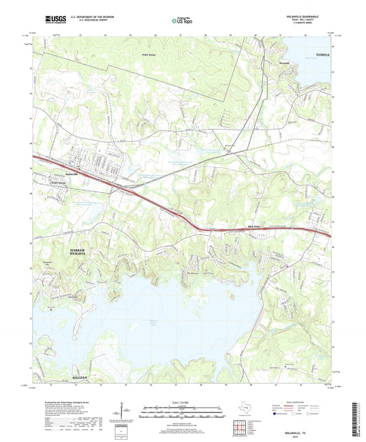 Nolanville Texas US Topo Map Image