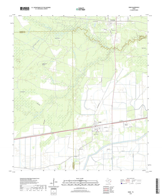 Nome Texas US Topo Map Image