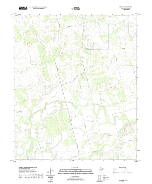 Noodle NE Texas US Topo Map Image