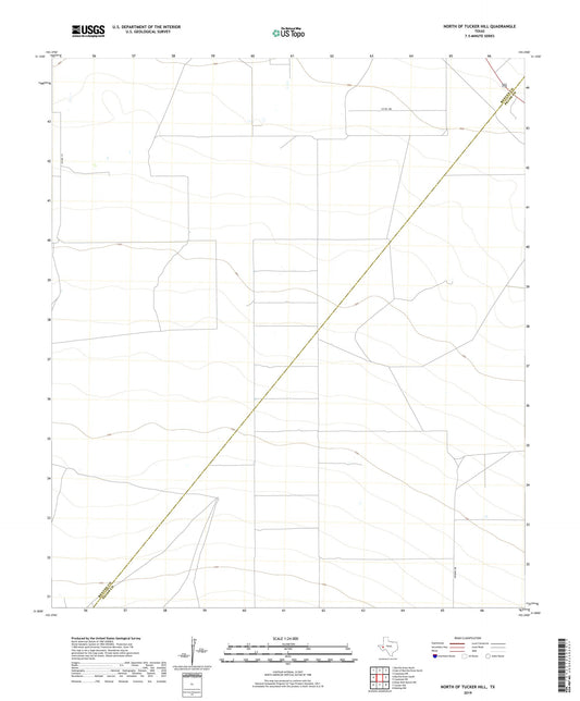 North of Tucker Hill Texas US Topo Map Image