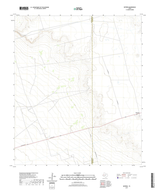 Notrees Texas US Topo Map Image