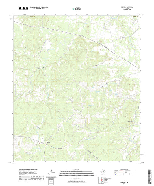 Noxville Texas US Topo Map Image