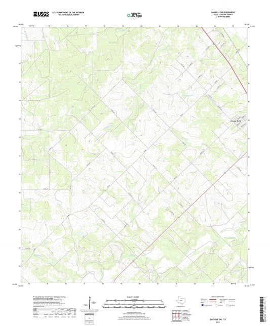 Oakville SW Texas US Topo Map Image