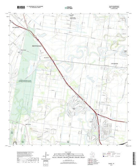 Olmito Texas US Topo Map Image