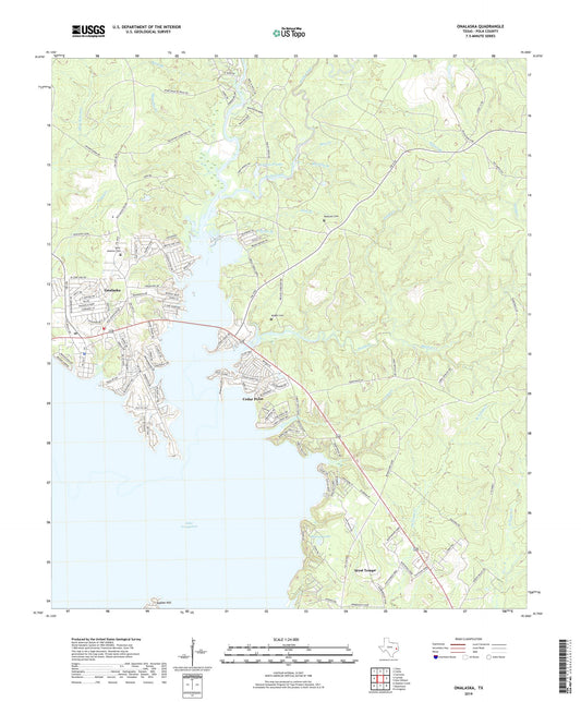 Onalaska Texas US Topo Map Image