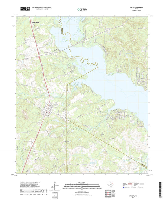 Ore City Texas US Topo Map Image