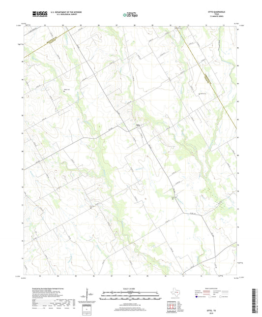 Otto Texas US Topo Map Image