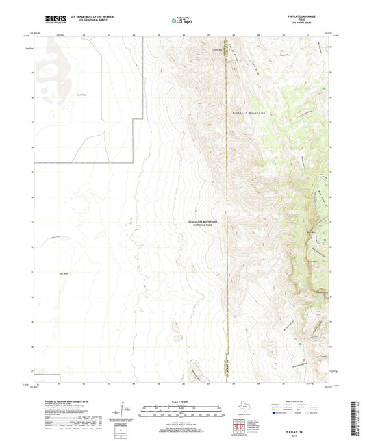 P X Flat Texas US Topo Map Image