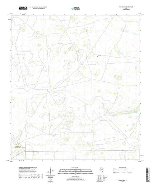 Paisano Lake Texas US Topo Map Image