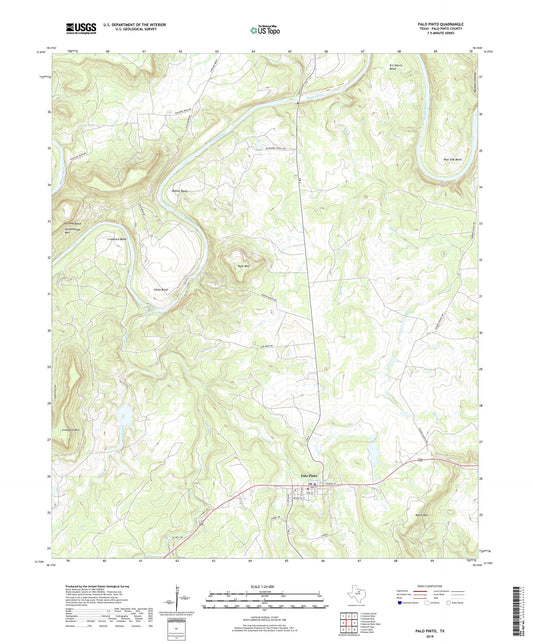 Palo Pinto Texas US Topo Map Image