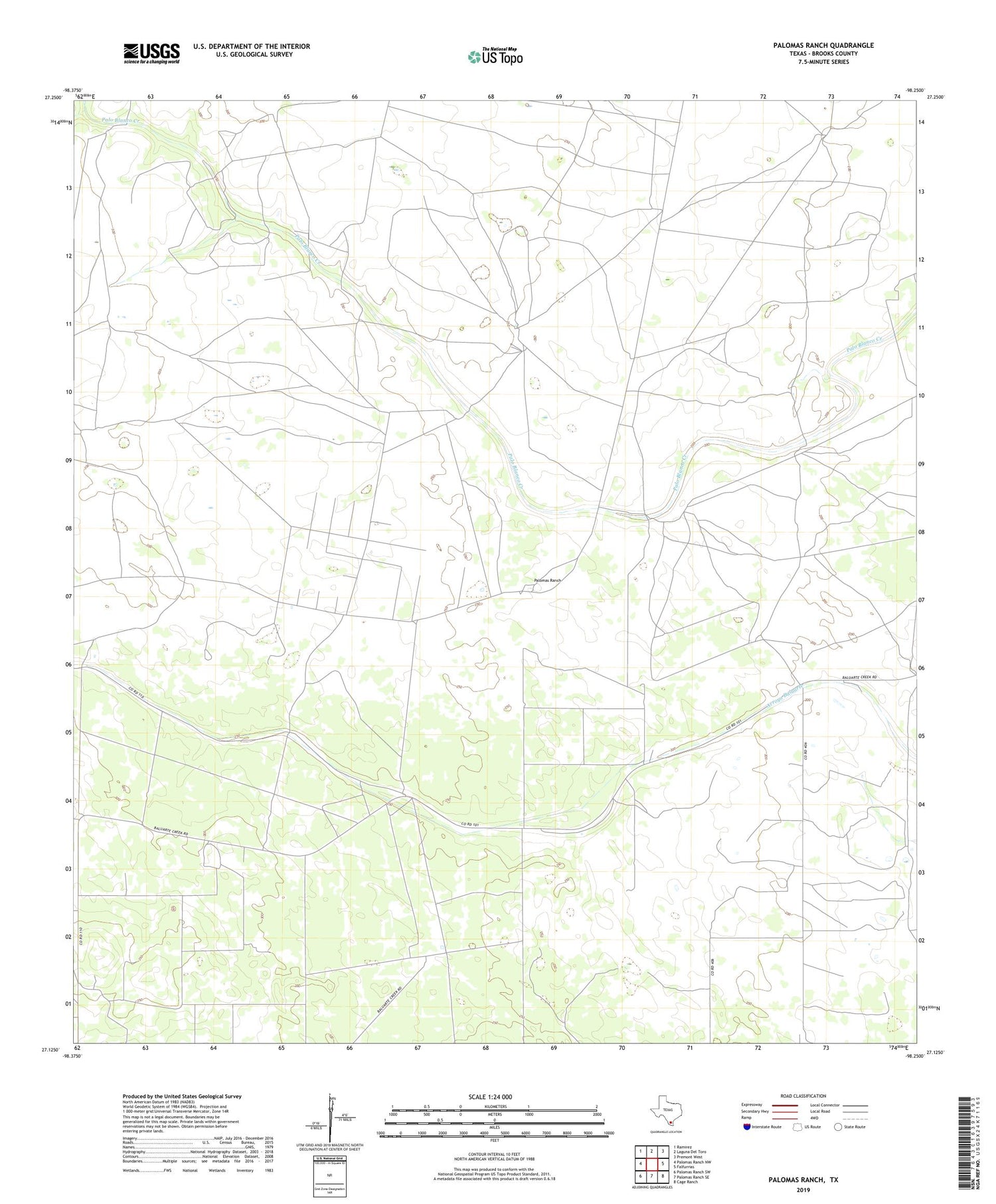 Palomas Ranch Texas US Topo Map Image