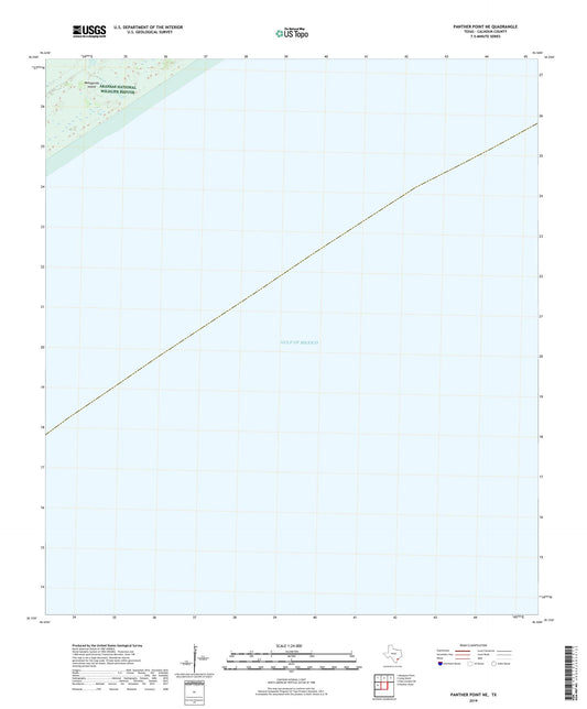 Panther Point NE Texas US Topo Map Image