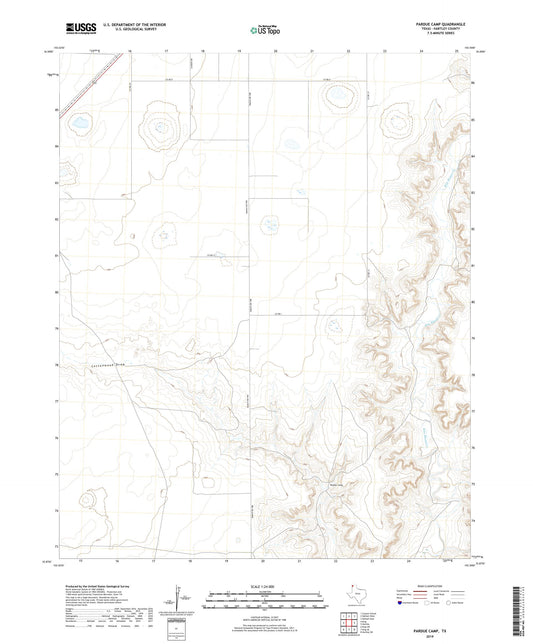 Pardue Camp Texas US Topo Map Image