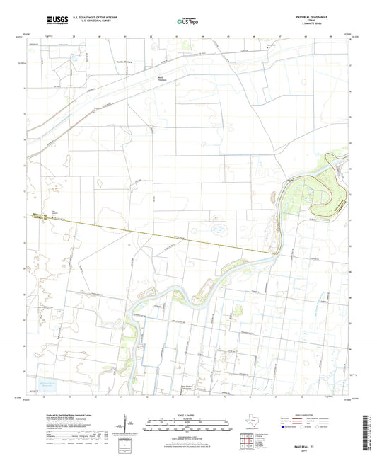 Paso Real Texas US Topo Map Image