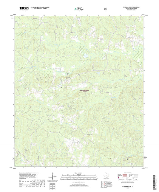 Patroon North Texas US Topo Map Image
