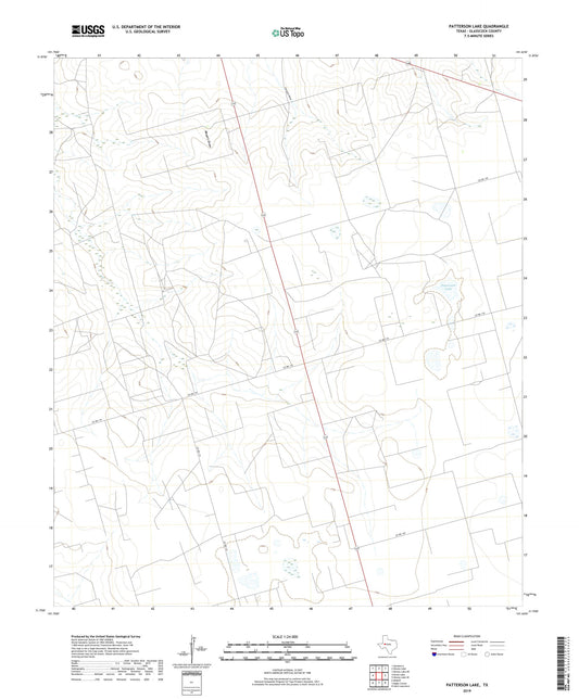 Patterson Lake Texas US Topo Map Image