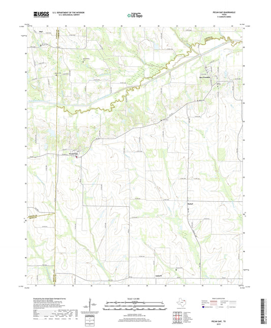 Pecan Gap Texas US Topo Map Image