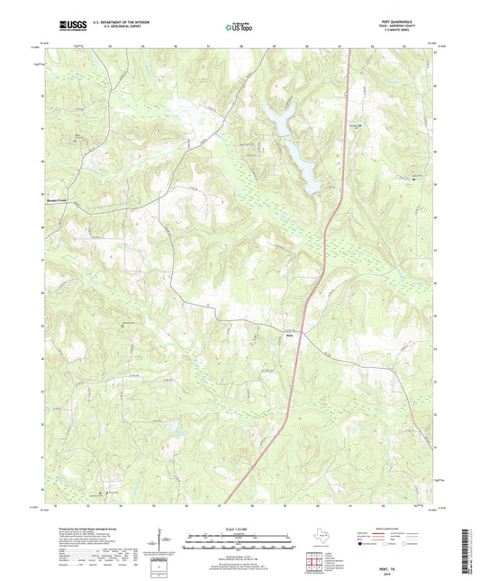 Pert Texas US Topo Map Image