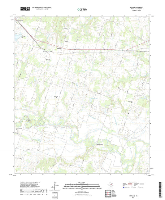 Pettibone Texas US Topo Map Image