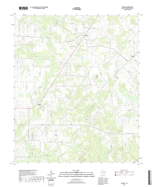 Phalba Texas US Topo Map Image