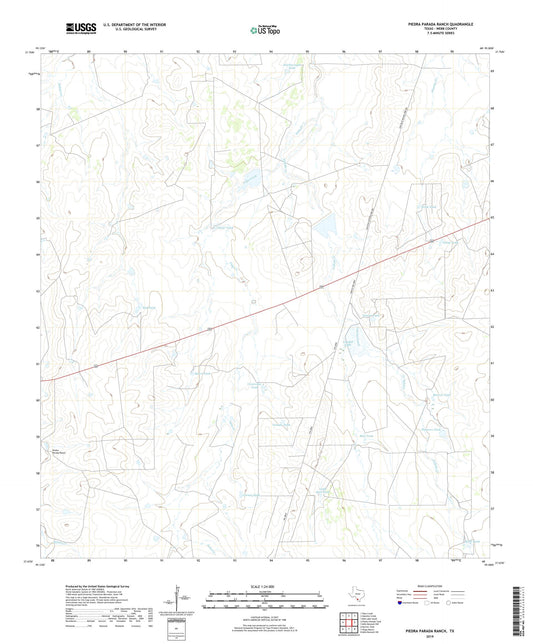 Piedra Parada Ranch Texas US Topo Map Image