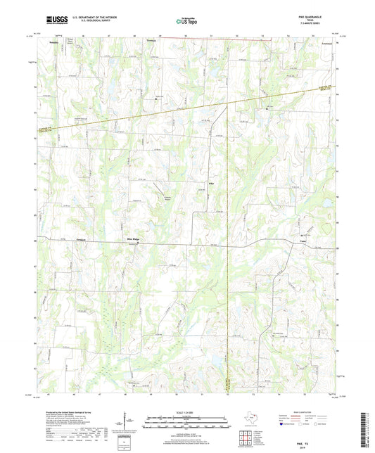 Pike Texas US Topo Map Image