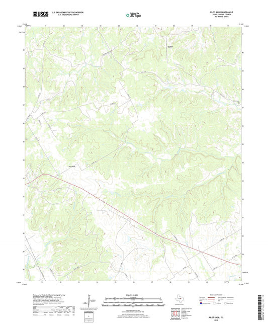 Pilot Knob Texas US Topo Map Image
