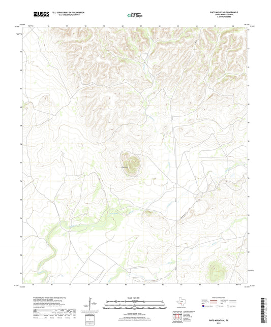 Pinto Mountain Texas US Topo Map Image