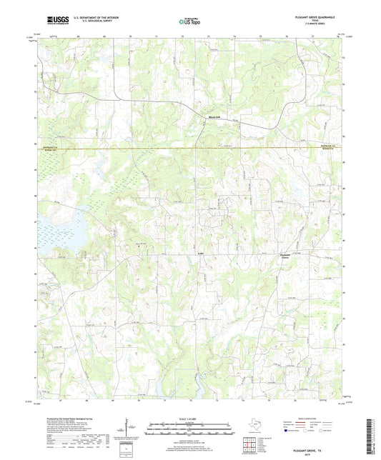Pleasant Grove Texas US Topo Map Image