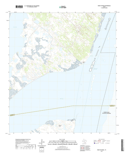 Point of Rocks Texas US Topo Map Image