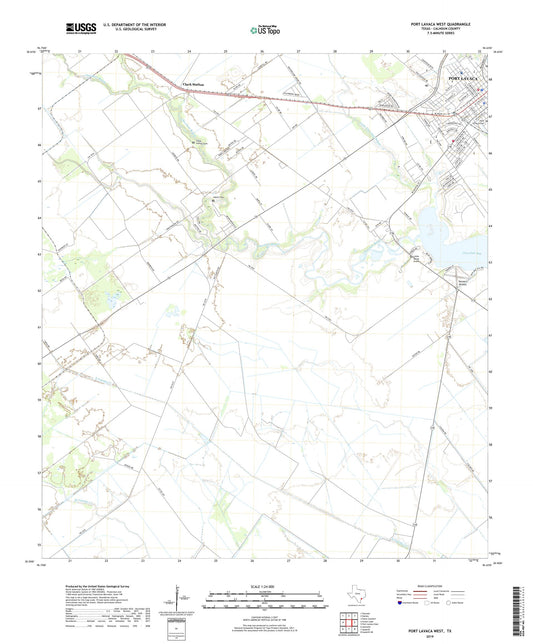 Port Lavaca West Texas US Topo Map Image