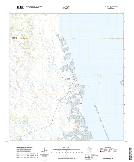 Port Mansfield Texas US Topo Map Image