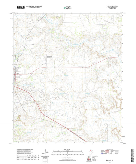 Post East Texas US Topo Map Image