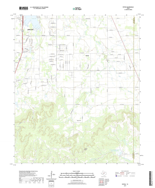 Potosi Texas US Topo Map Image