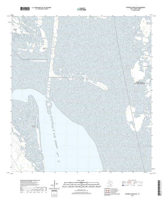 Potrero Lopeno SW Texas US Topo Map Image